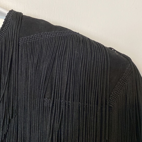 Vintage 90s Pia Rucci Suede blouse with fringe - Picture 9 of 12